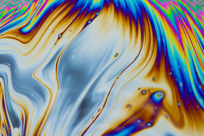 Full frame shot of multi colored water