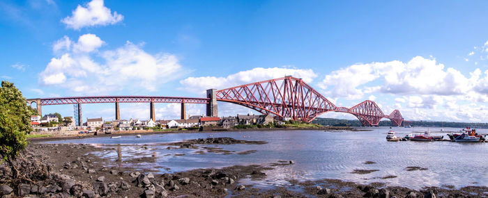 Bridge over river in city