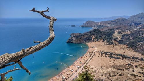 View of calm blue sea against the sky