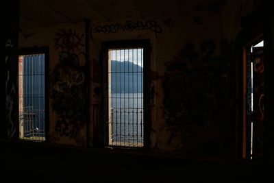 Interior of abandoned house