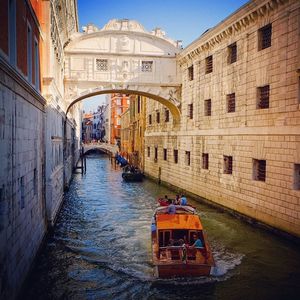 Boats in canal