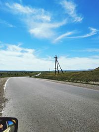 Scenic view of road against sky
