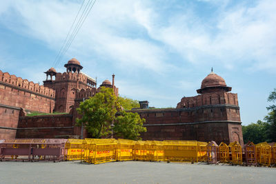 Low angle view of historic building against sky