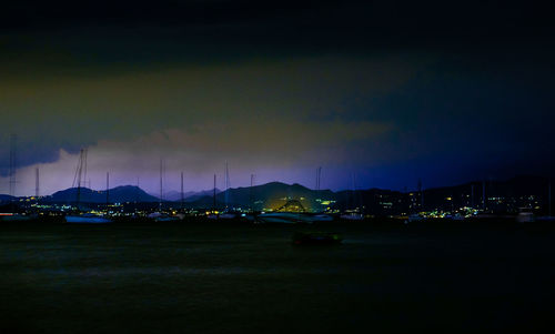 Dramatic sky over sea