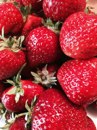 Full frame shot of strawberries