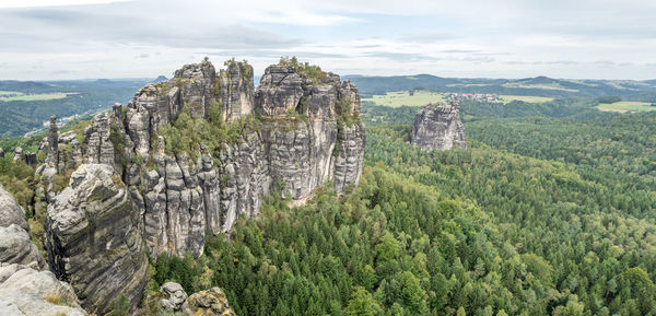 Panoramic view of landscape against sky