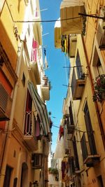 Low angle view of buildings in city