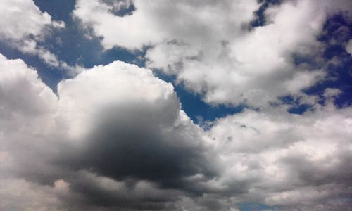 Low angle view of cloudy sky