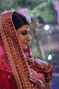 Portrait of woman wearing hat