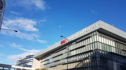 Low angle view of building against sky