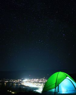 Low angle view of stars in sky