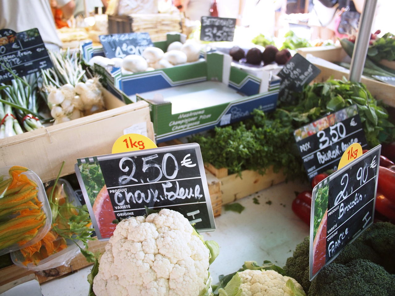 VARIOUS VEGETABLES FOR SALE IN MARKET