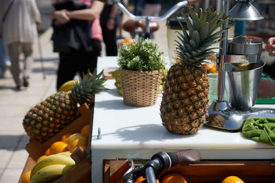 Various fruits for sale in market