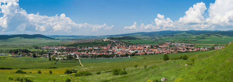 Panoramic view of landscape against sky