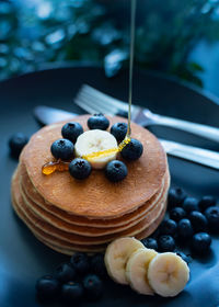 Close-up of dessert in plate
