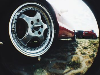 Close-up of vintage car