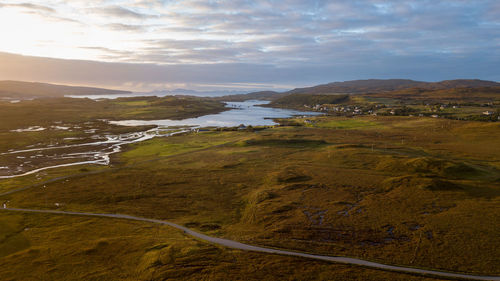 Scenic view of landscape against sky