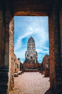 View of temple against sky