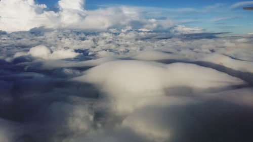 Aerial view of landscape against sky