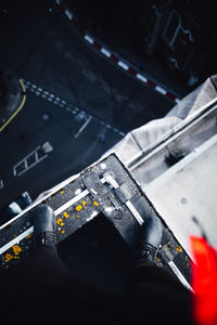 Close-up high angle view of hand