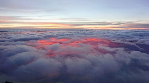 Scenic view of cloudscape during sunset