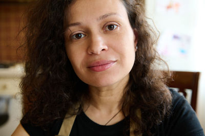 Close-up portrait of young woman