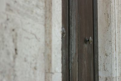 Close-up of door