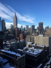 Skyscrapers against sky