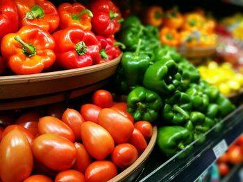 Close-up of vegetables for sale in market