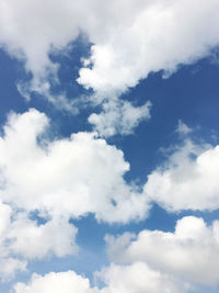 Low angle view of clouds in sky