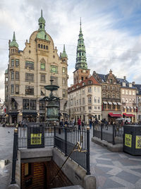 Vintage buildings in city