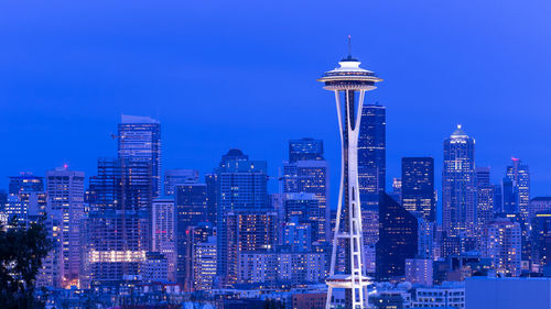 The space needle, seattle skyline, view from kerry park