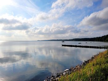 Scenic view of sea against sky