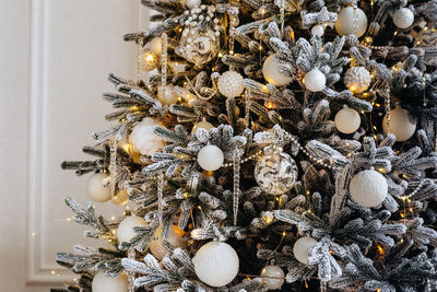 Close-up of christmas tree