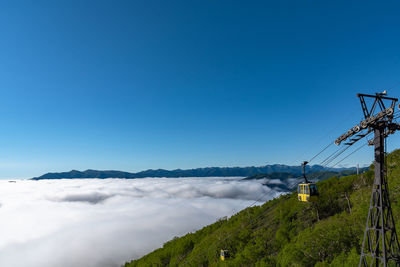 Unkai terrace panorama sea of clouds. tomamu hoshino resort. shimukappu village, hokkaido, japan