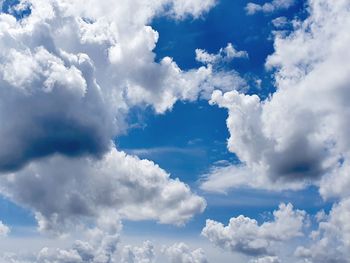 Low angle view of clouds in sky