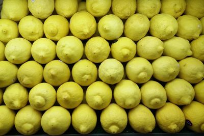 Full frame shot of lemons