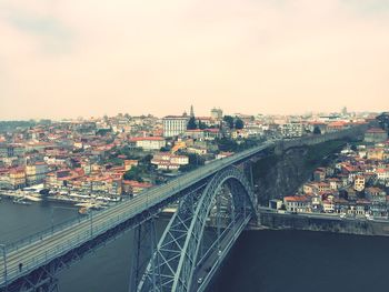 View of bridge over river