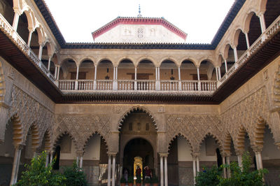 Low angle view of historical building