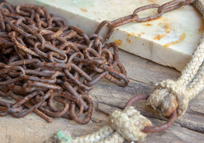 Close-up of crab on table