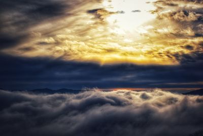 Low angle view of clouds in sky