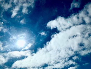 Low angle view of clouds in sky