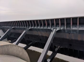 Low angle view of bridge against sky