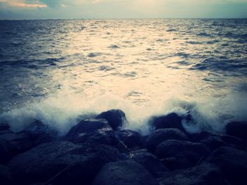 Scenic view of sea against sky