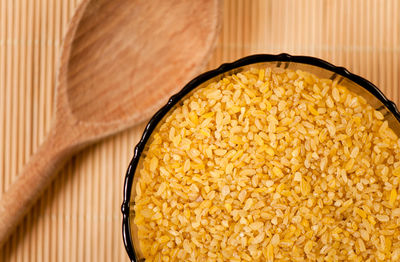 Close-up of soup in bowl