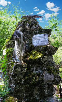 Low angle view of statue