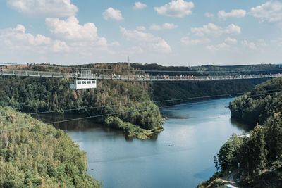 Scenic view of river against sky