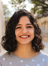 Portrait of a smiling young woman