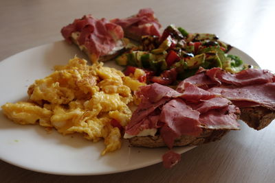 Close-up of food in plate