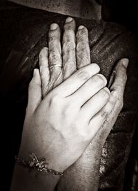 Close-up of hands